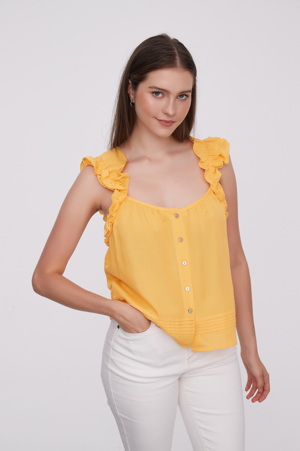 Blusa Bassil Amarillo