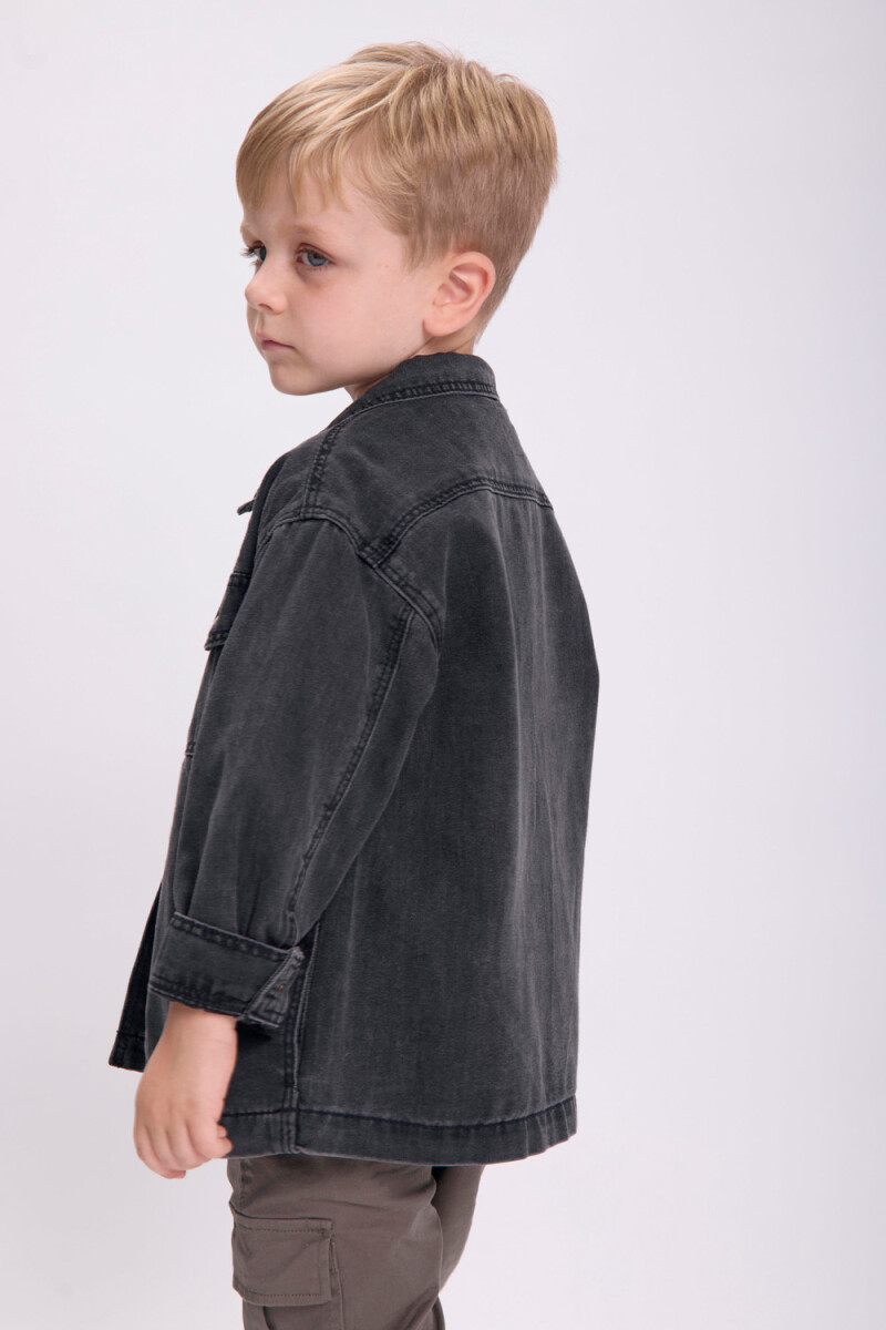 Camisa jean Gris Oscuro
