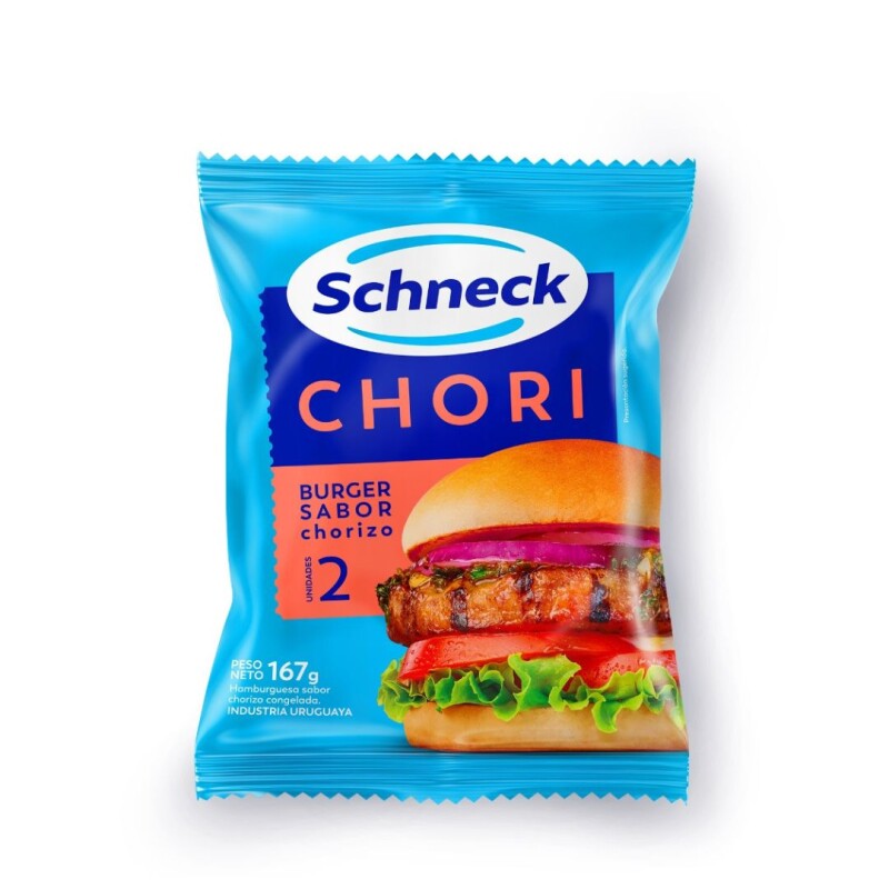 HAMBURGUESA CHORI SCHNECK X 2 HAMBURGUESA CHORI SCHNECK X 2