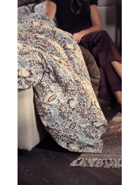 Juego funda nórdica LOVIS 155x220 petróleo Juego funda nórdica LOVIS 155x220 petróleo