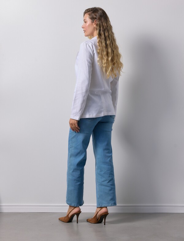 Blazer Lino BLANCO