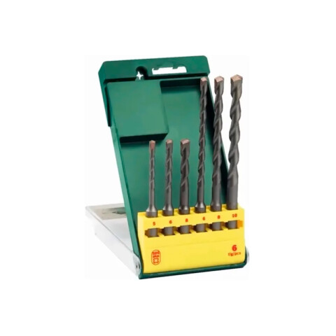 Set estuche + 6 mechas SDS Plus-S2 Promoline Bosch BS8044