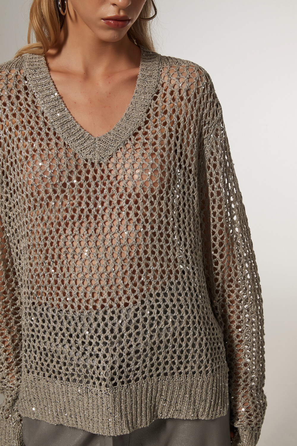 Sweater Carrien Plateado