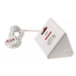 Alargue escritorio ficha 3L c/int. SCH+3L+USB 1.5m ELE03326