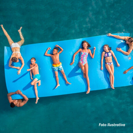 Floating Mats 366X152X3.3 Azul/Blanco/Rojo