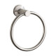 Toallero Aro Metal Roma Gris Brush Nickel Brillante