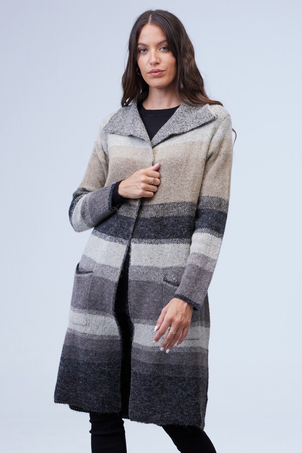 Cardigan Bolsillos MULTI/GRIS