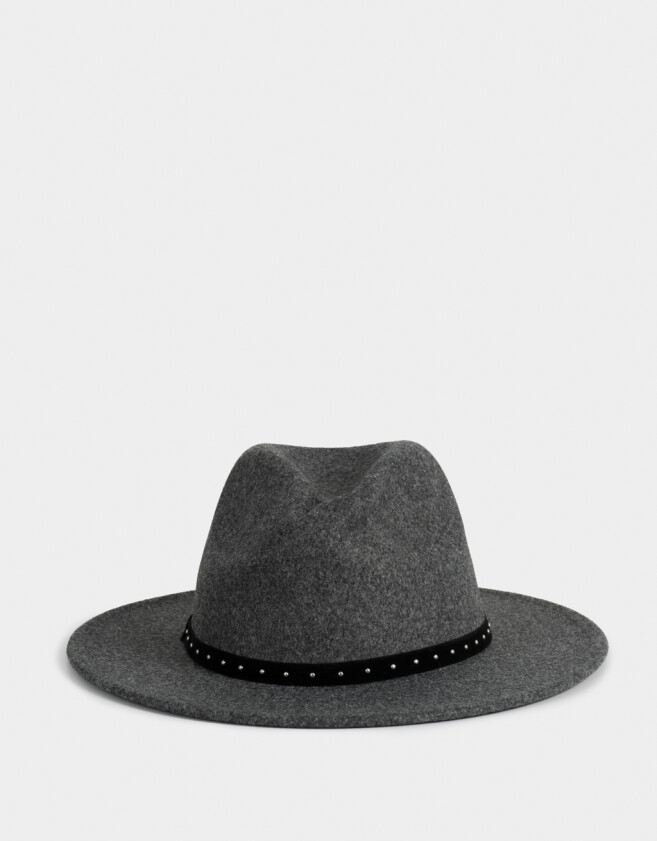 Sombreros Boho Sombrero Con Trim - Negro