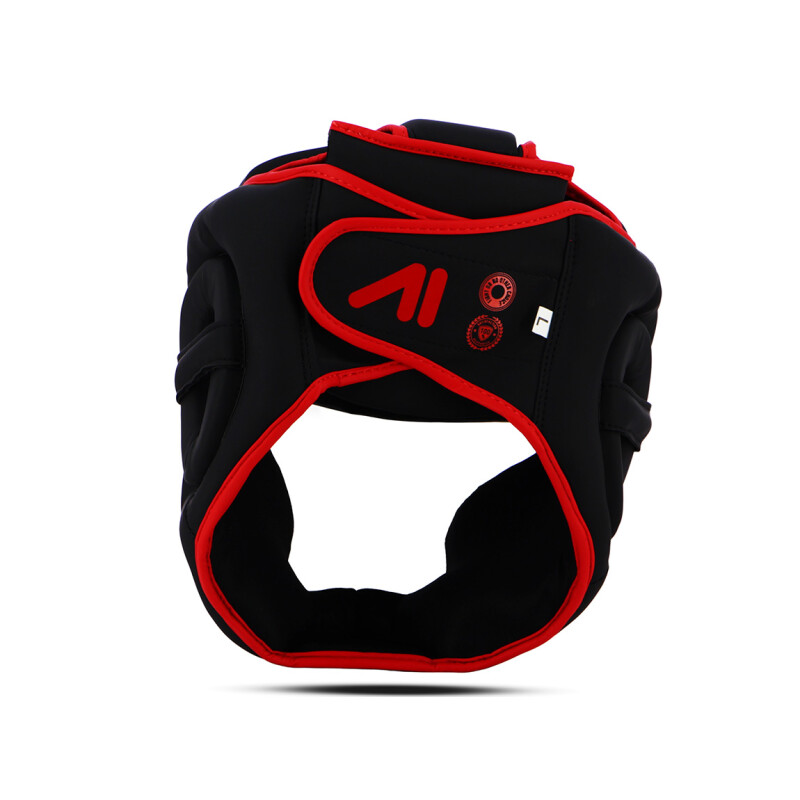 Austral Protector de Cabeza de Boxeo KAOS - M Negro-Rojo