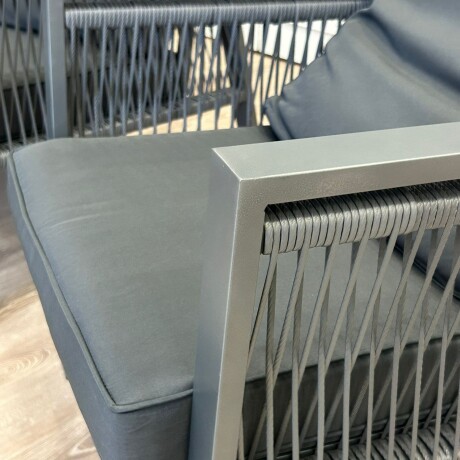 Juego de Jardín Exterior Aluminio Mesa + Sillones Juego de Jardín Exterior Aluminio Mesa + Sillones