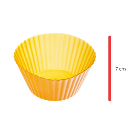 Moldes para muffins silicona x12 7x5cm Moldes para muffins silicona x12 7x5cm