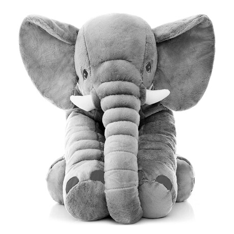 Peluche Almohada Elefante Almohadón De Apego 60cm Gris