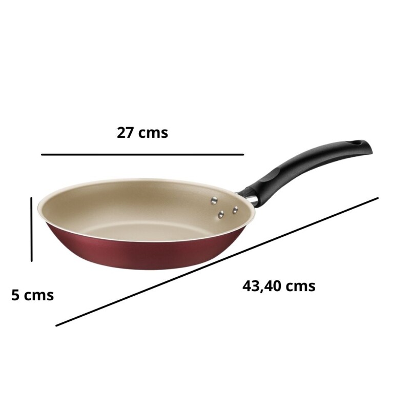 SARTEN 26CM TURIM BORDEAUX - 20260/726 SARTEN 26CM TURIM BORDEAUX - 20260/726