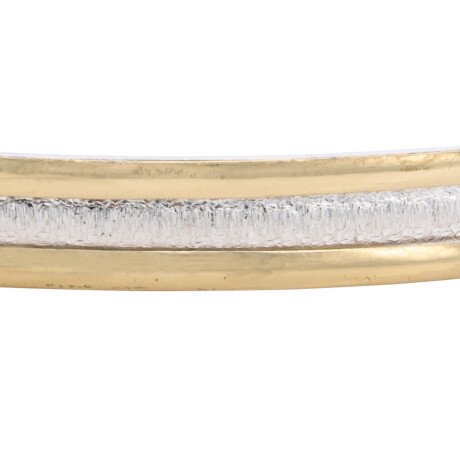 Esclava de plata 925 y double en oro 18 ktes. Esclava de plata 925 y double en oro 18 ktes.