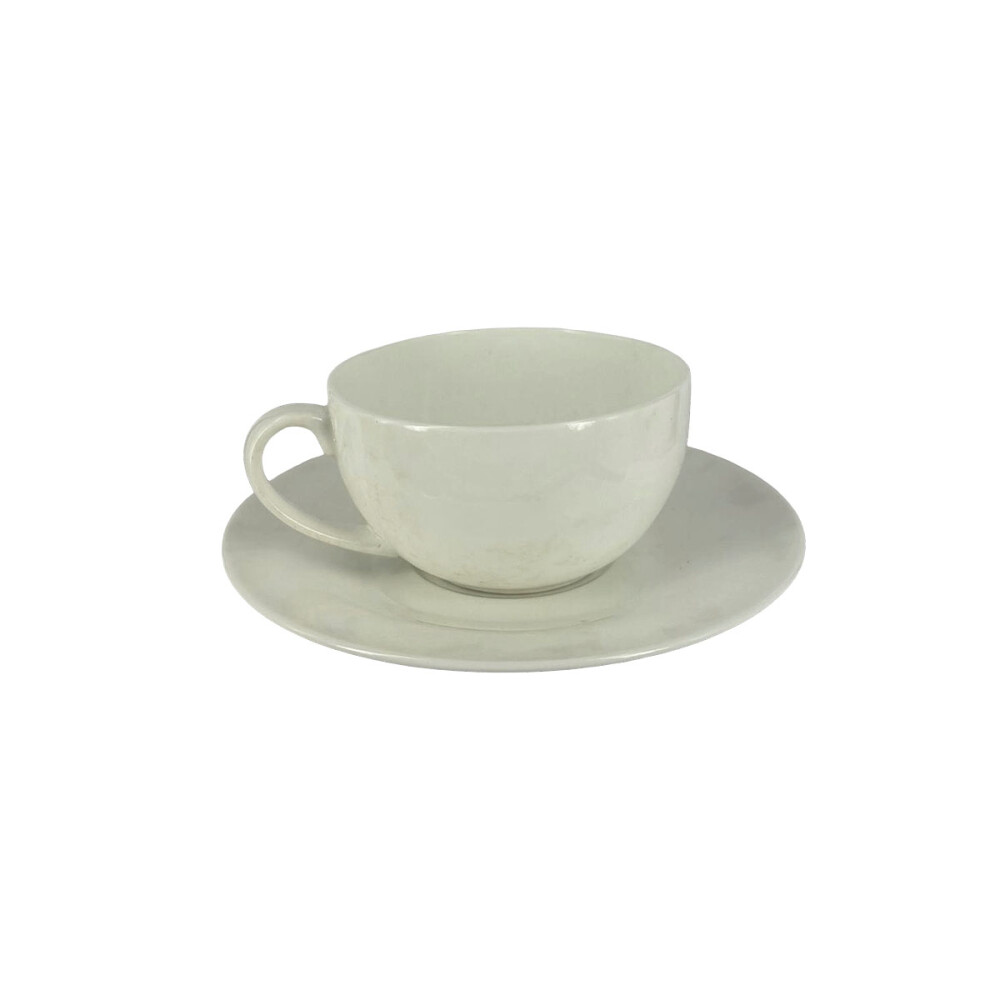 Taza blanca con plato 250 ml Taza blanca con plato 250 ml