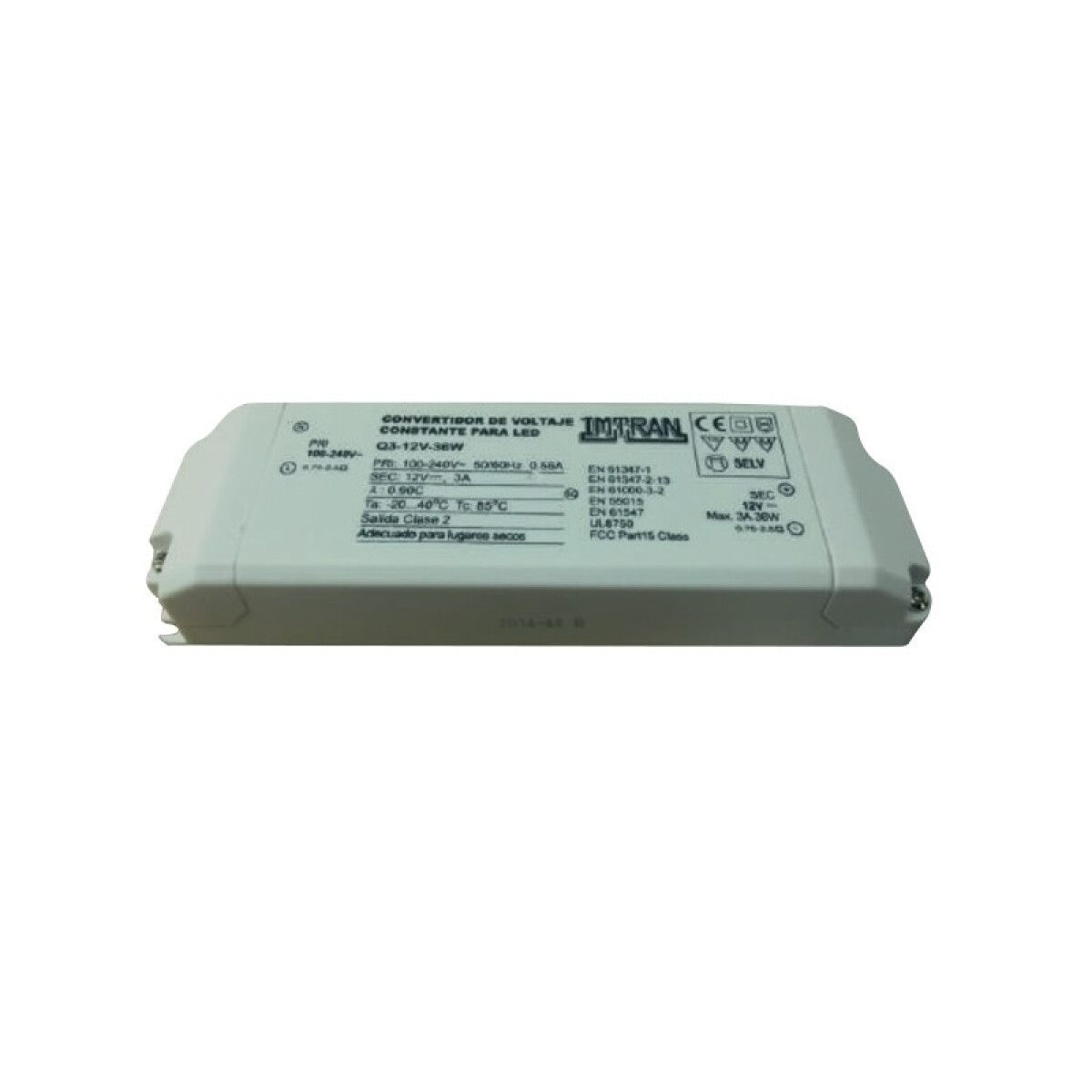 Fuente de alimentación 220-240 salida 12V/20W - LD0430 