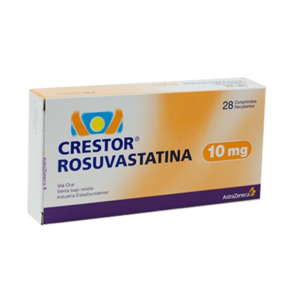 Crestor 10 mg 28 Comprimidos Recubiertos - AstraZeneca Crestor 10 mg 28 Comprimidos Recubiertos - AstraZeneca