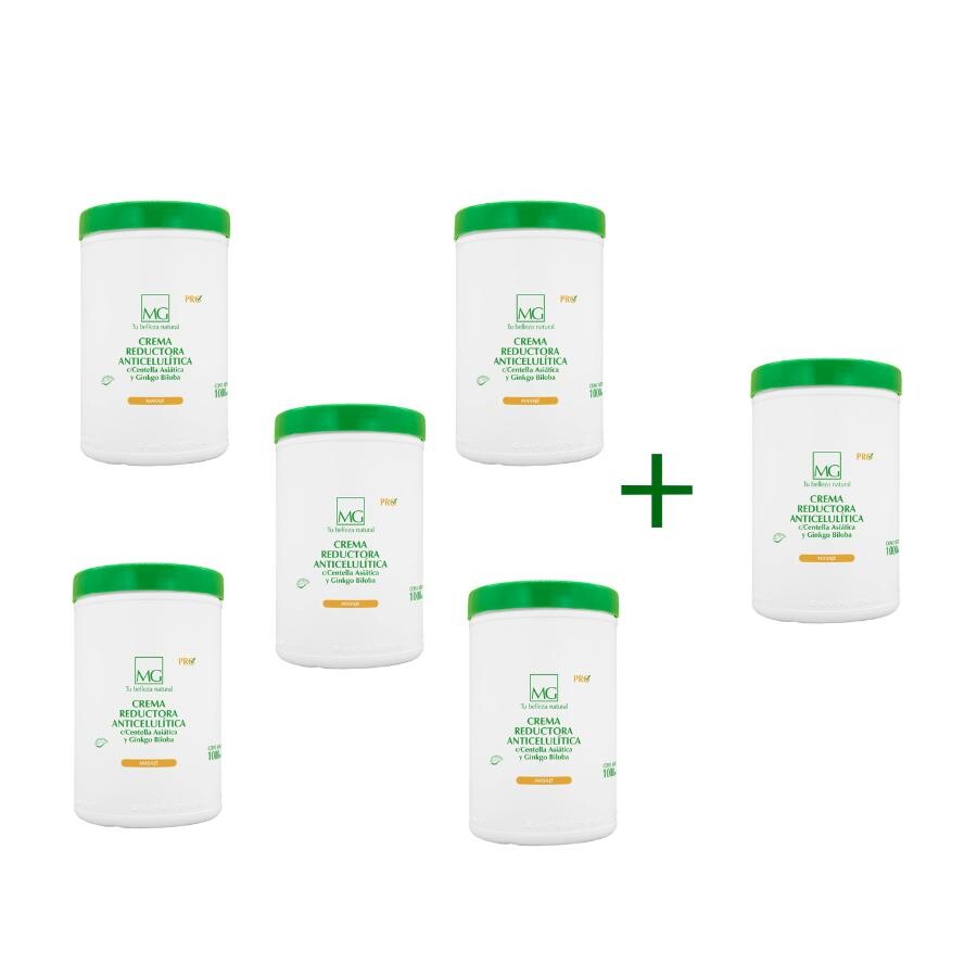 Crema Reductora Anticelulítica c/Centella Asiática y Ginkgo Biloba 5 + 1 Crema Reductora Anticelulítica c/Centella Asiática y Ginkgo Biloba 5 + 1