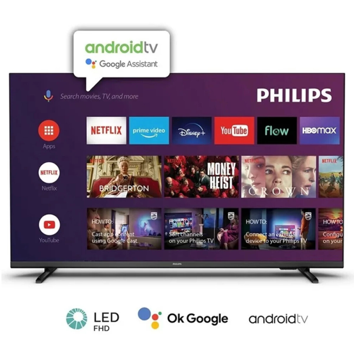 Smart TV Philips 43" Android FULL HD 43PFD6947/55 