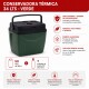 Conservadora térmica 34 lts VERDE