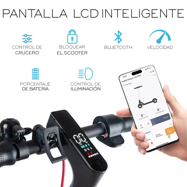 Monopatín Eléctrico Plegable Rp530 8.5" De Outlet OLT MONOPATIN LEDSTAR RP530 NEGRO