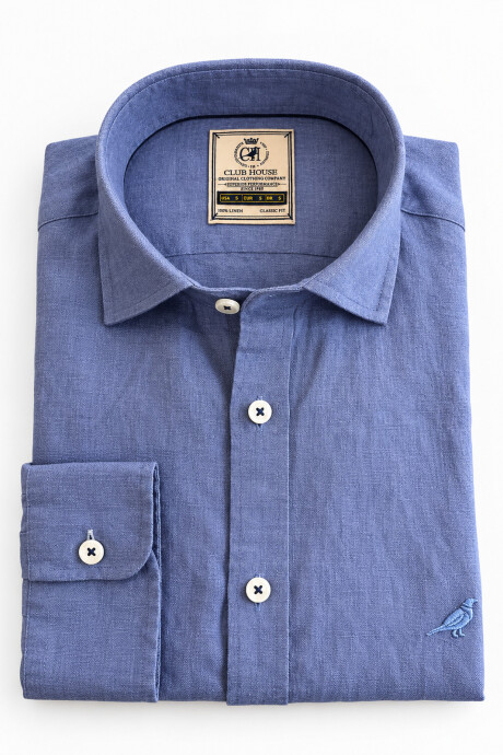 Camisa lino Short Collar Aero