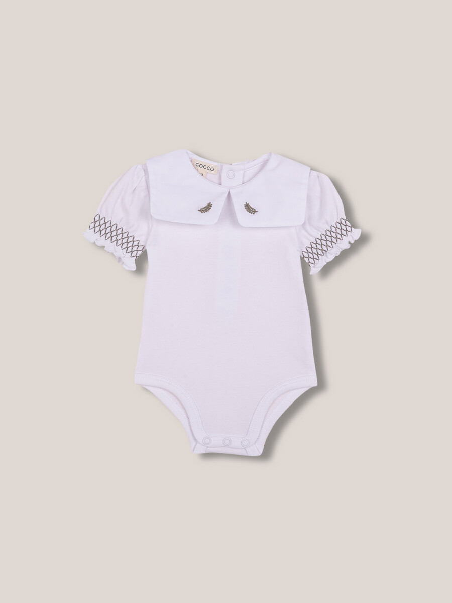 Body Con Bordado Blanco