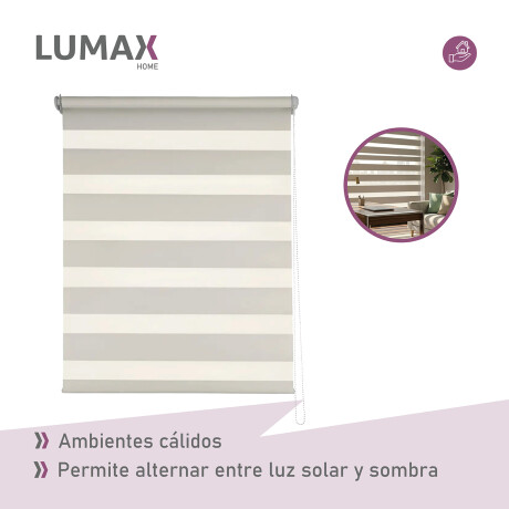 Cortina Roller Zebra Simple Lumax 1.4 X 2.1m Gran Calidad Beige