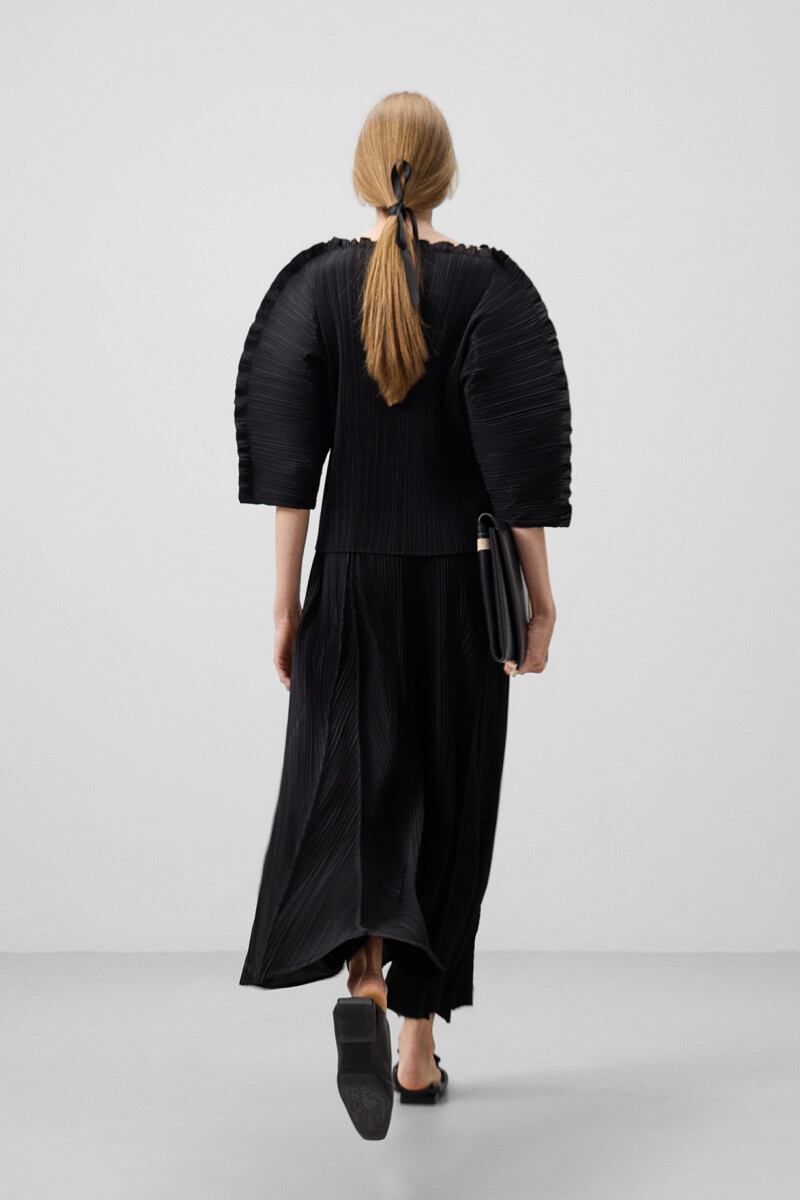 TOP CRINKLE Negro
