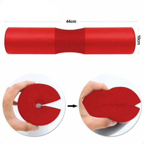 Almohadilla Para Barra Protege Hombros Gym Crossfit Rojo