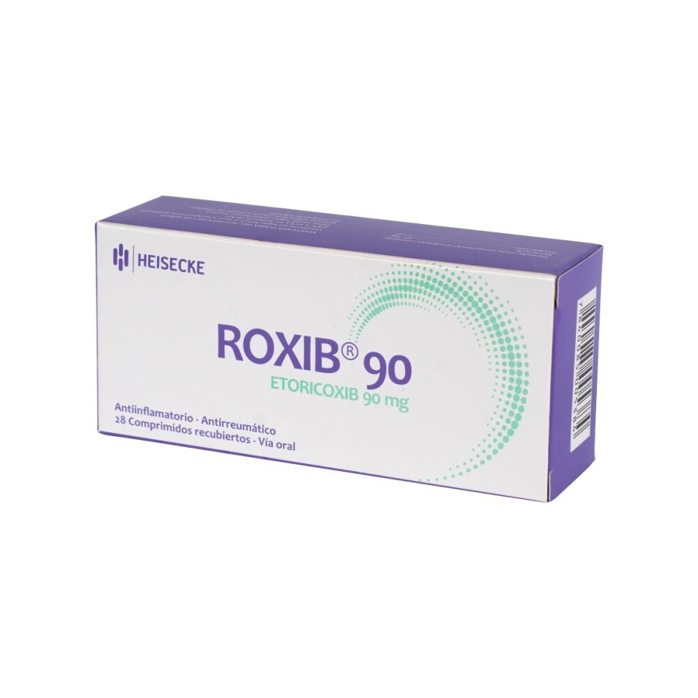 ROXIB 90 MG. CJ X 28 COMP. REC. única
