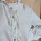 Blusa Sur Lino raya fina beige