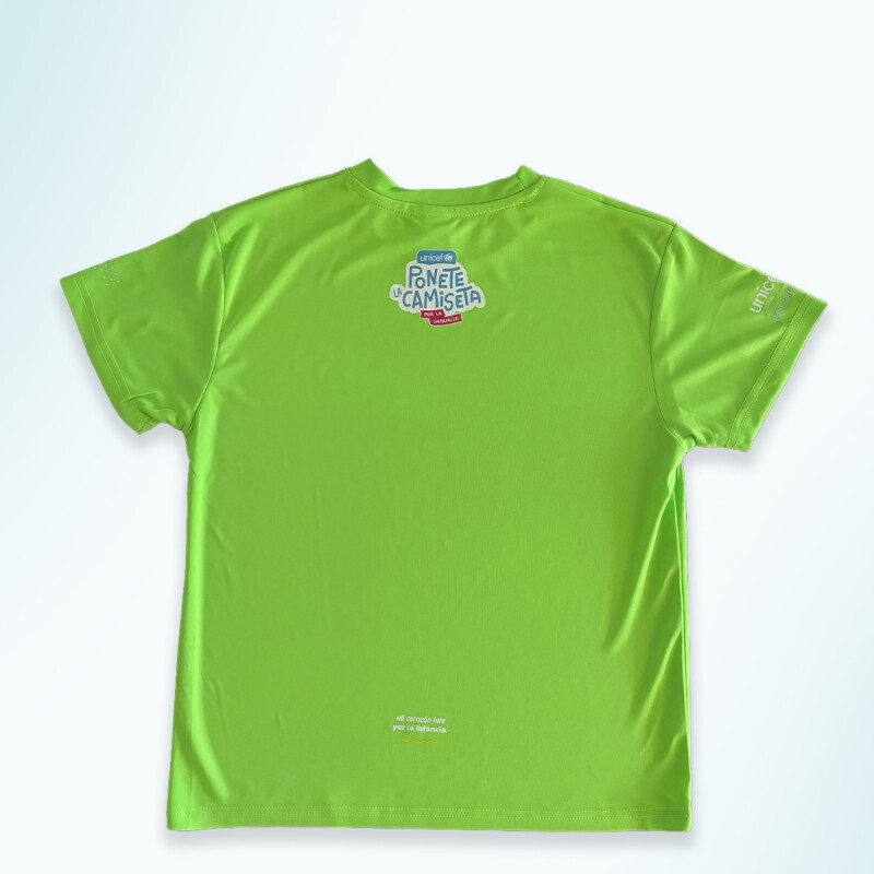 Camiseta UNICEF NIÑO/A VERDE