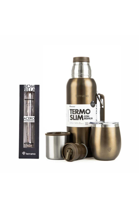 Kit Terrano 750ml marrón metal Kit Terrano 750ml marrón metal