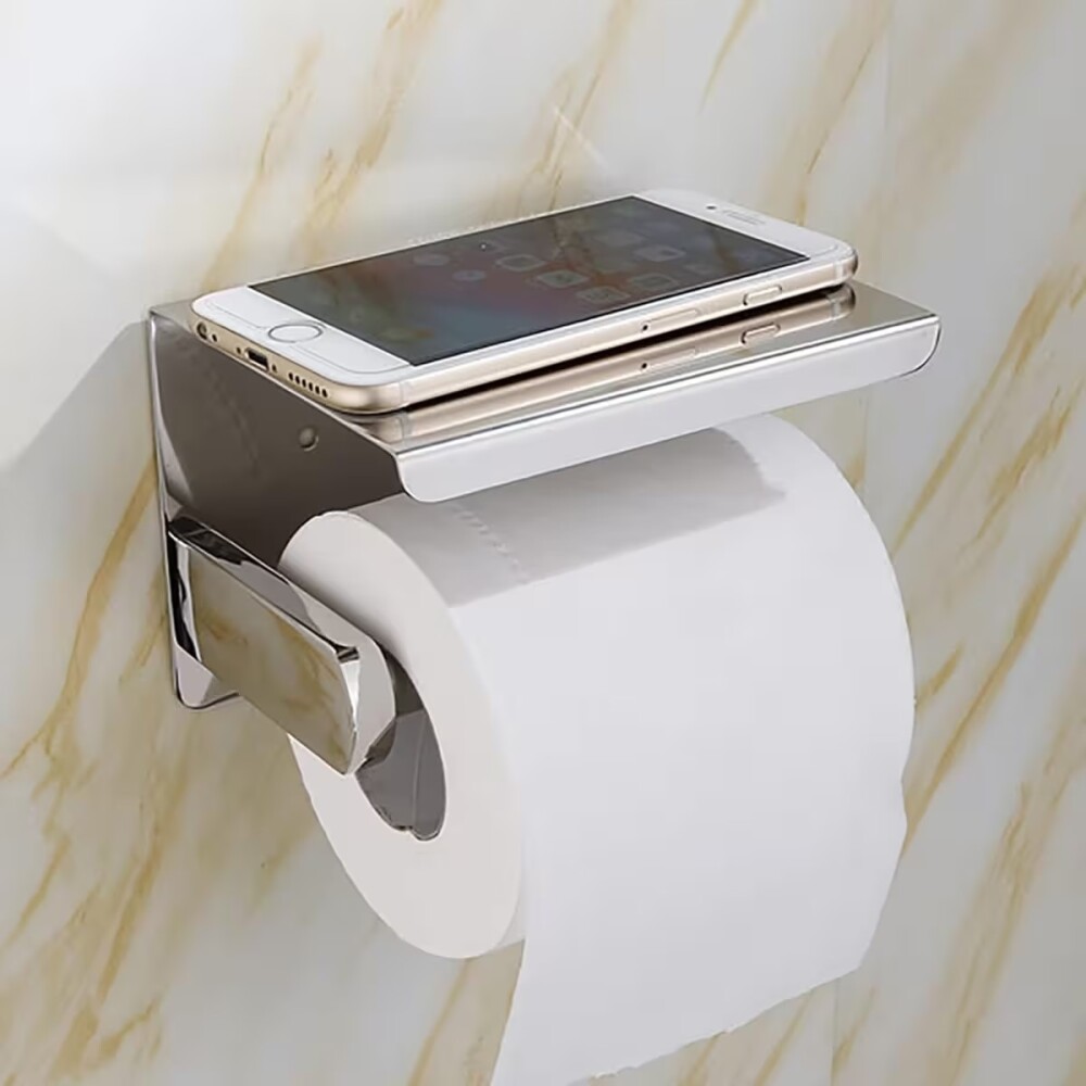 Portarrollo autoadhesivo Cromo GC Portarrollo Autoadhesivo Cromo Gc