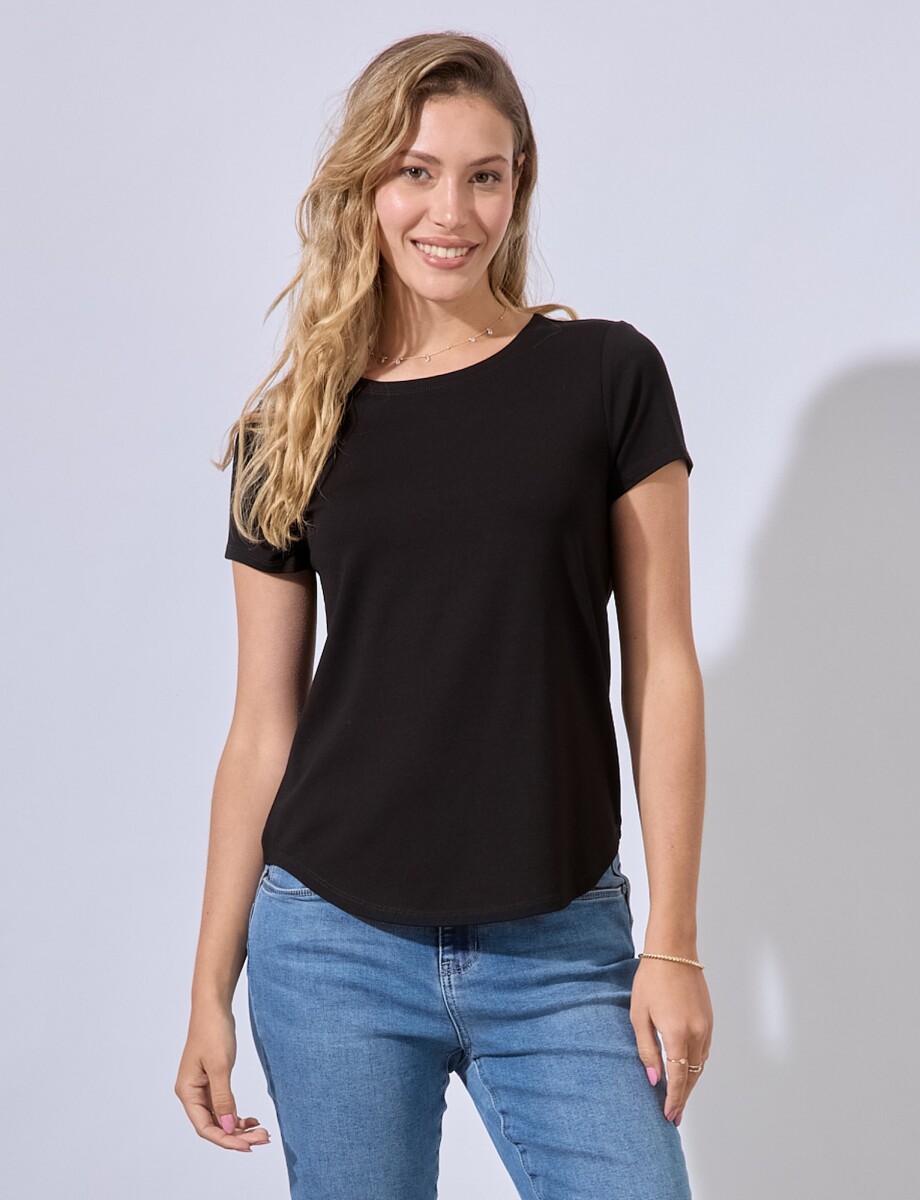 Remera Basica - Negro 