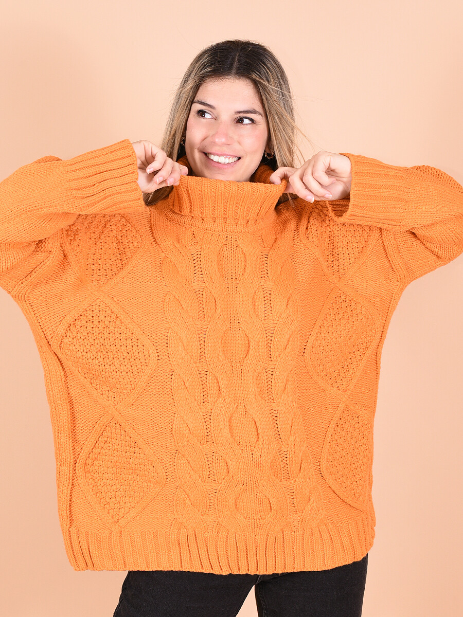 BUZO TEJIDO IRENE NARANJA Guapa