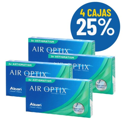 Set Air Optix Toric X4 Cajas Blanco