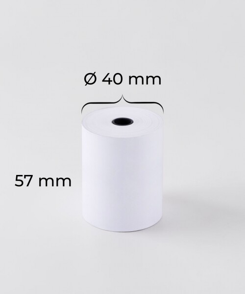 Rollo Pos Termico liso 57mm x 40 m - BLANCO Rollo Pos Termico liso 57mm x 40 m - BLANCO