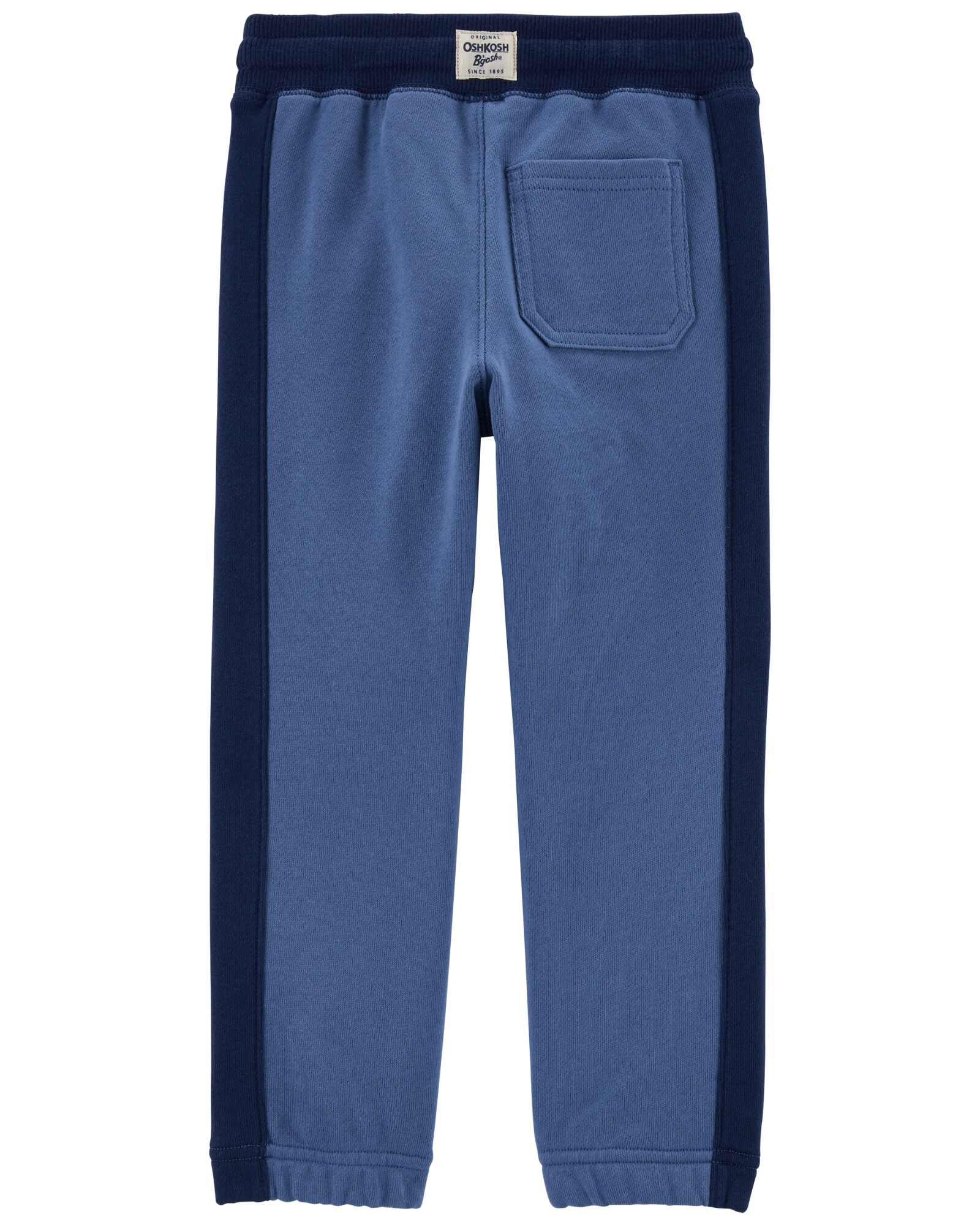 Pantalón de algodón con franja lateral Sin color