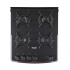 Cocina Dako Supreme Glass 4 Hr Negro Cocina Dako Supreme Glass 4 Hr Negro