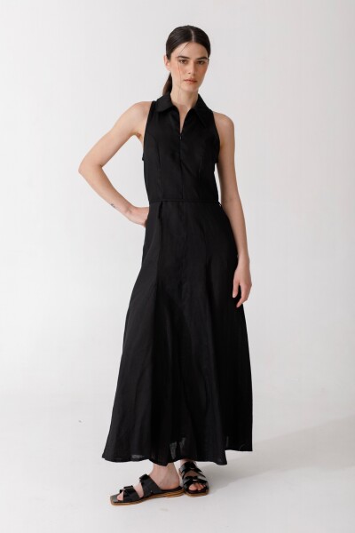 VESTIDO ZIP Negro