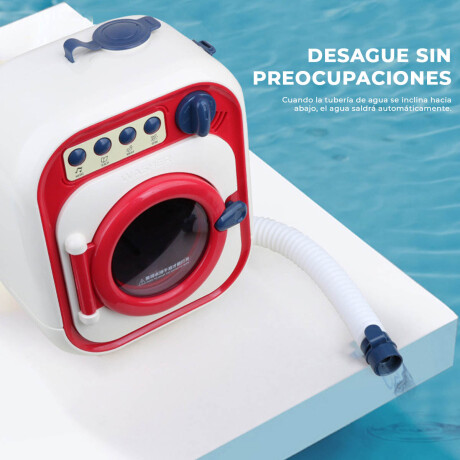 Set X17 Ps Lavadora Mini C/ Música Accesorios Muñeca Jug007014