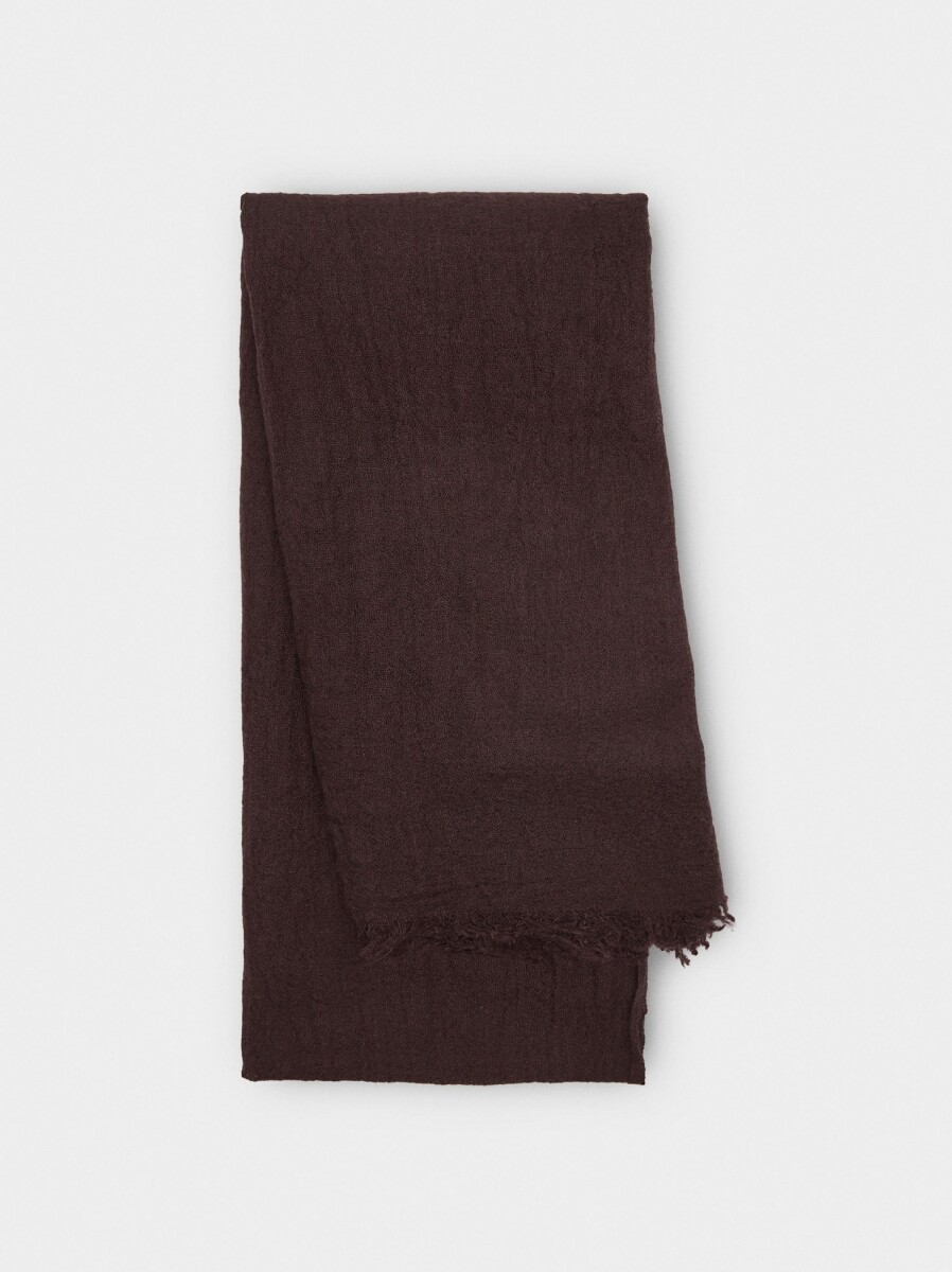 Pashmina Con Lana - marron 