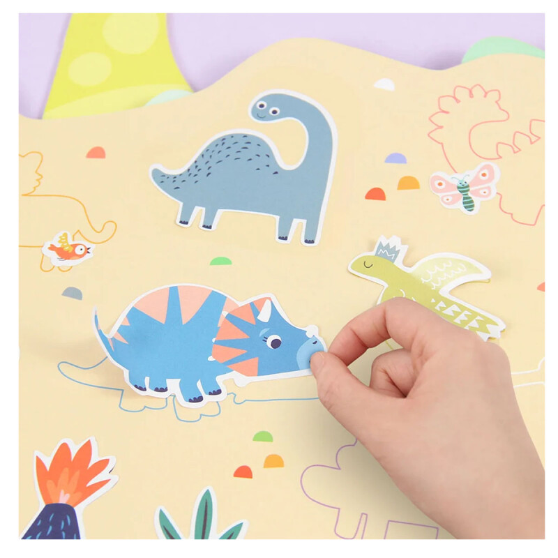 Libro mágico pintado con agua Dinosaurios