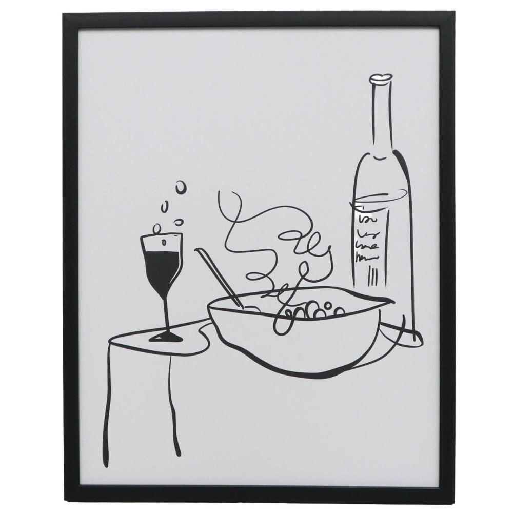 CUADRO SPAGHETTI II, 4 BLANCO PAPEL WI242005B