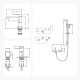 Juego Grifería Brush Nickel Ducha Exterior Y Bidet 000
