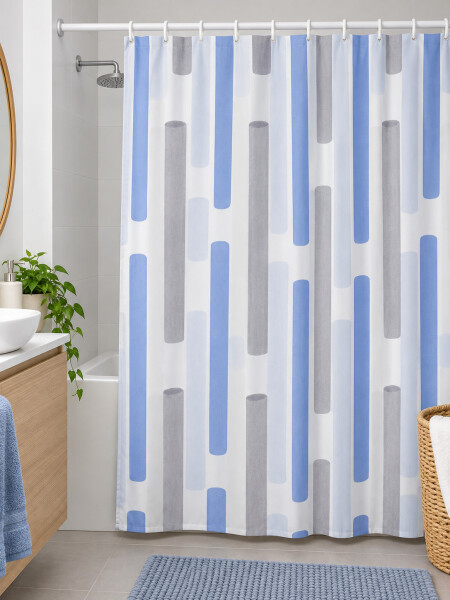 CORTINA DE BAÑO 180X180 MULTICOLOR