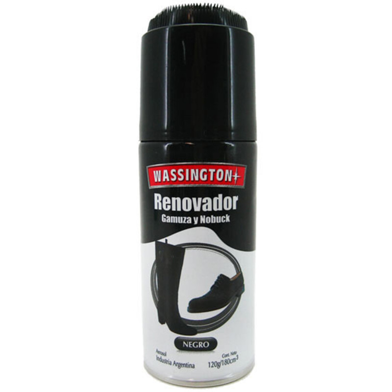 Limpiador Wassington Renovador para Gamuza y Nobuck Negro