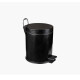 PAPELERA NEGRO MATE METAL 8 LTS 21 DIAMETRO 35 ALTO COLOR NEGRO